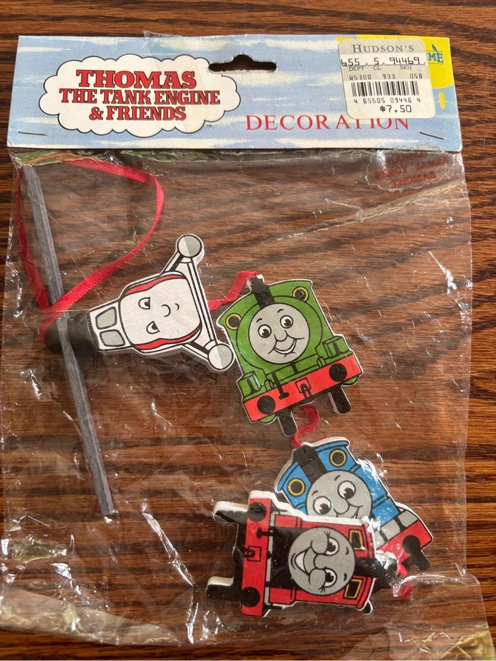 Vintage Thomas & Friends Christmas Ornaments 1993 Sealed New Henry Percy James